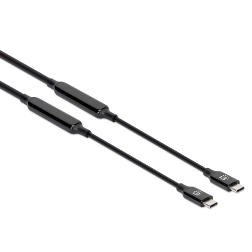 Cablu de date Manhattan 355971, USB-C male - USB-C male, 5 m, Black