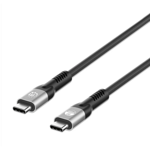 Cablu de date Manhattan 356374, USB-C male - USB-C male, 1 m, Black