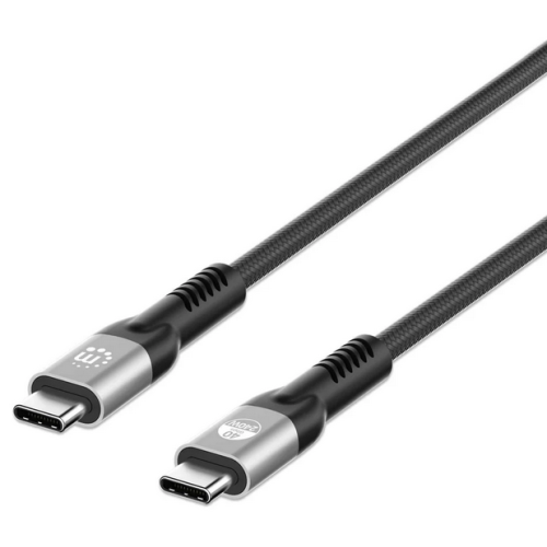 Cablu de date Manhattan 356381, USB-C male - USB-C male, 2 m, Black