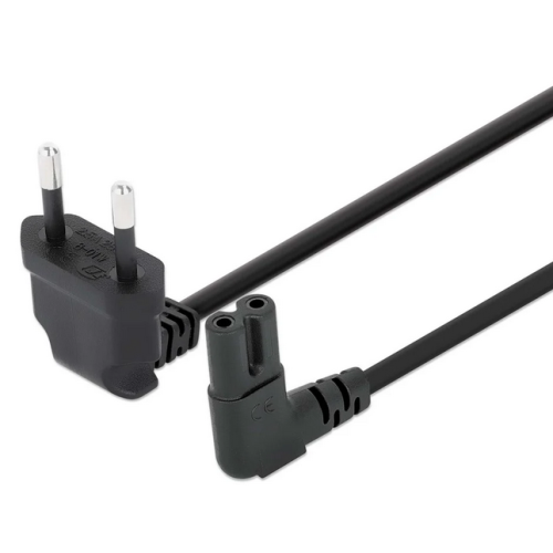 Cablu alimentare Manhattan 356862, C7 - CEE 7/16, 2 m, Black