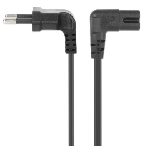 Cablu alimentare Manhattan 356879, C7 - CEE 7/16, 3 m, Black