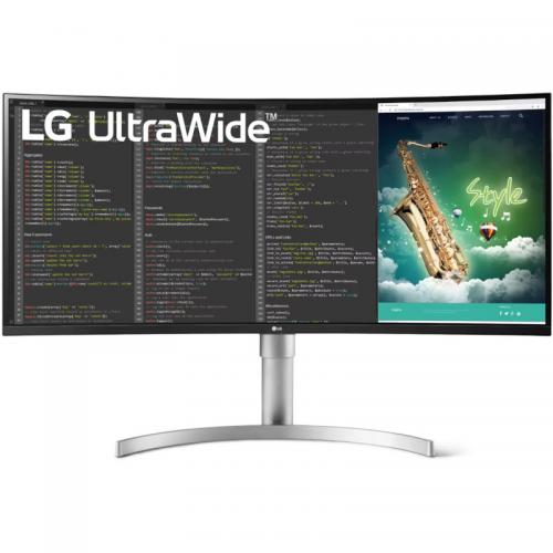 Monitor LED Curbat LG 35WN75CP-W, 35inch, 3440x1440, 5ms GTG, White-Silver