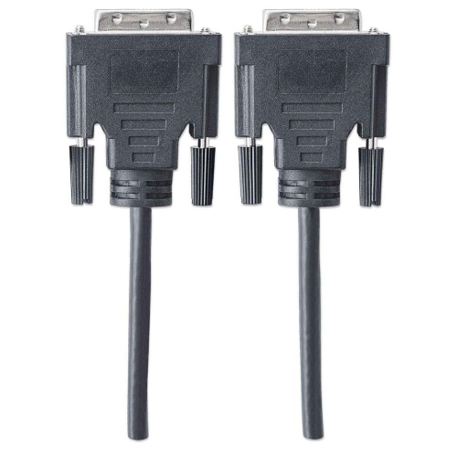 Cablu Manhattan 371803, DVI-D male - DVI-D male, 3 m, Black