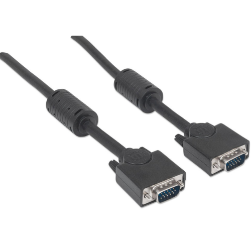 Cablu Manhattan 372190, VGA male - VGA male, 20 m, Black