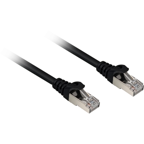 Patch Cord Sharkoon, S/FTP, Cat. 6a, 0.25 m, Black