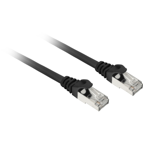 Patch Cord Sharkoon, S/FTP, Cat. 7a, 3 m, Black