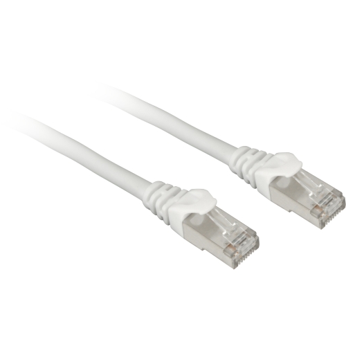 Patch Cord Sharkoon, S/FTP, Cat. 7a, 5 m, White