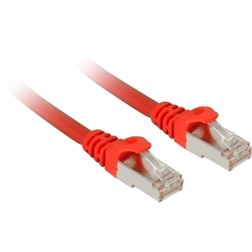Patch Cord Sharkoon, S/FTP, Cat. 7a, 3 m, Red
