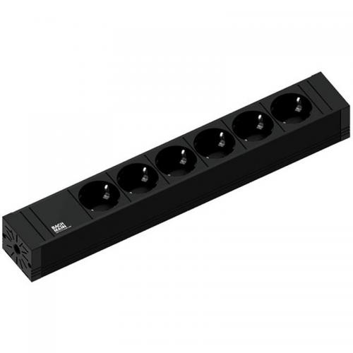 PDU Bachmann 420.0018, 6x Schuko, Black