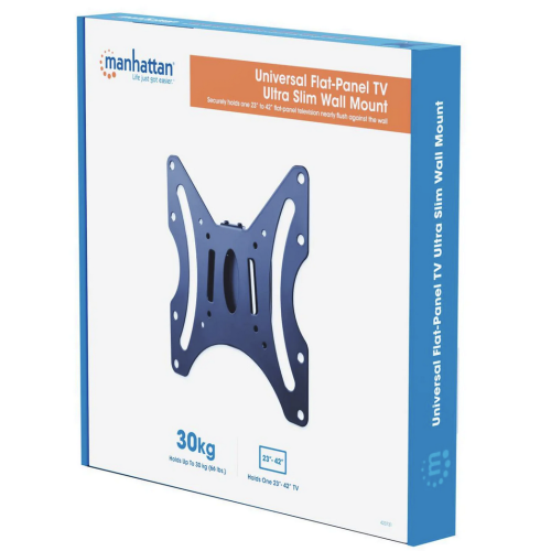 Suport TV Manhattan Universal Flat-Panel Ultra Slim, 23 - 43 inch, Black