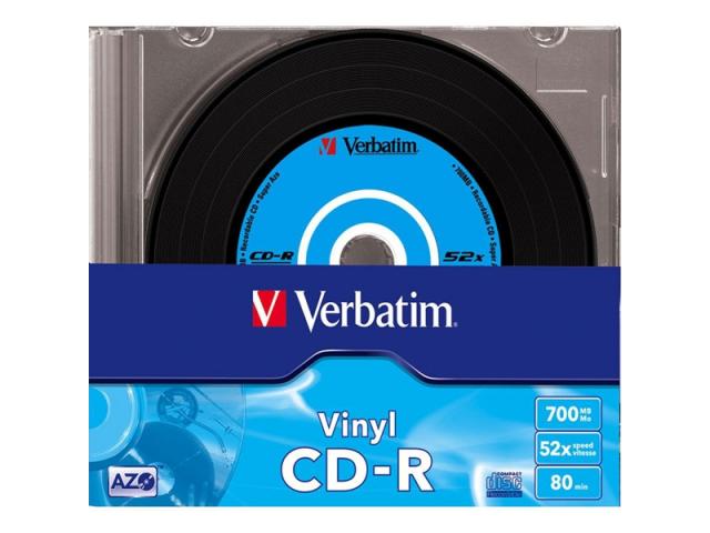 Vinyl CD-R Verbatim DATALIFE PLUS 52X, 700MB