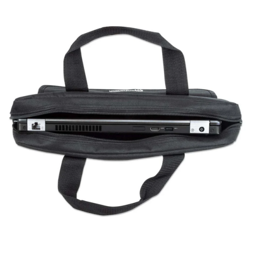 Geanta Manhattan London Briefcase pentru laptop de 15.6 inch, Black
