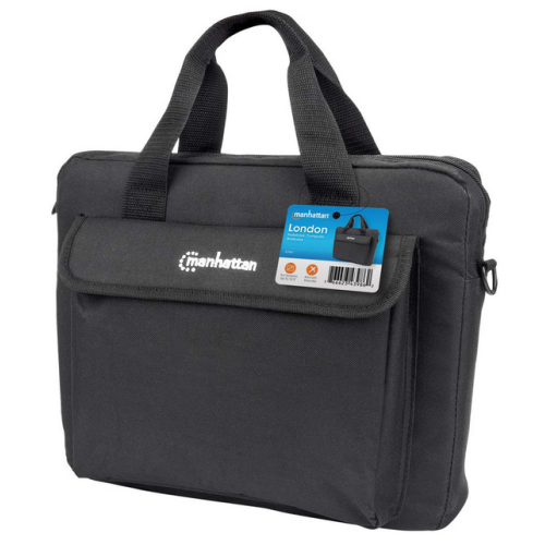 Geanta Manhattan London Briefcase pentru laptop de 12.5 inch, Black