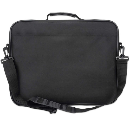 Geanta Manhattan Cambridge Clamshell pentru laptop de 15.6 inch, Black