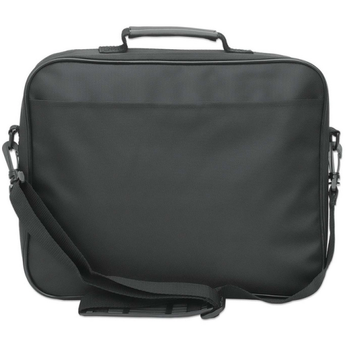 Geanta Manhattan Cambridge Clamshell pentru laptop de 14.1 inch, Black