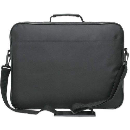 Geanta Manhattan Cambridge Clamshell pentru laptop de 17.3 inch, Black