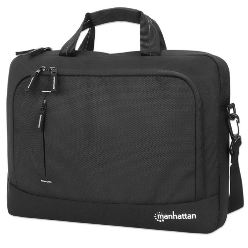 Geanta Manhattan Helsinki Eco-friendly pentru laptop de 14.1 inch, Black