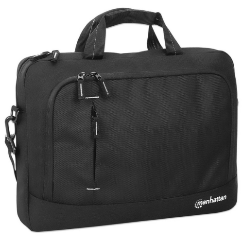 Geanta Manhattan Helsinki Eco-friendly pentru laptop de 14.1 inch, Black
