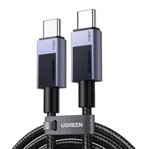 Cablu de date Ugreen L513, USB-C male - USB-C male, 1 m, Black