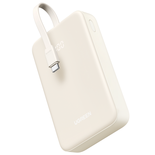Baterie portabila Ugreen PB521, 20000 mAh, 1x USB, 1x USB-C, White