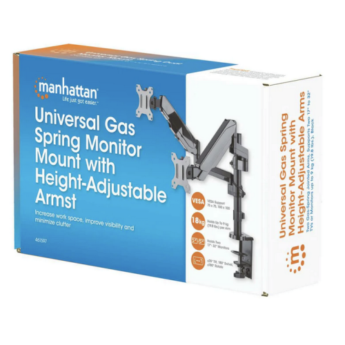 Suport Manhattan 461597, 17- 32 inch, Black