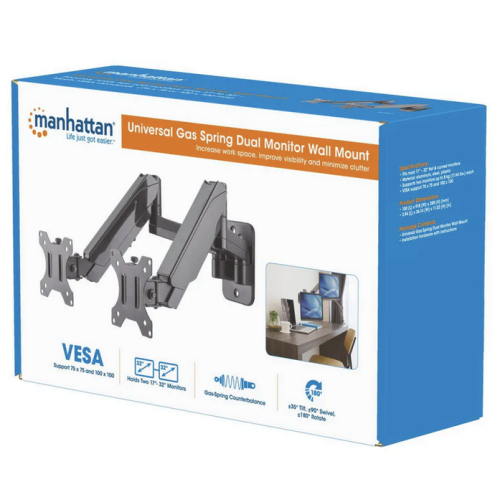 Suport TV Manhattan 461627, 17 - 32 inch, Black