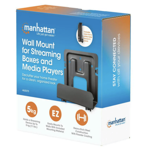 Suport pentru media player Manhattan 462075, Black