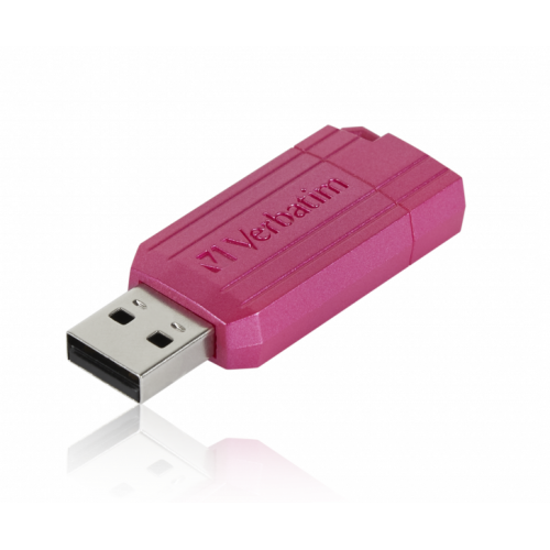 Stick Memorie Verbatim PinStripe 49460, 128GB, USB 2.0, Hot Pink