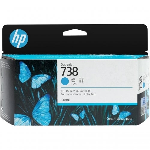 Cartus Cerneala HP 738 Cyan 498N5A 130ml
