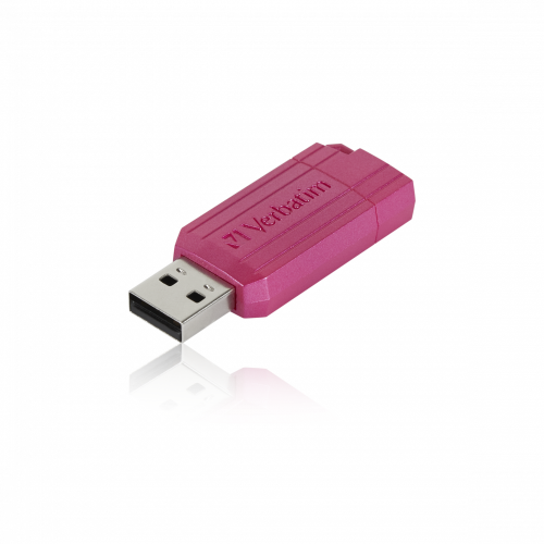 Stick memorie Verbatim Pinstripe 49964, 64GB, USB 2.0, Pink