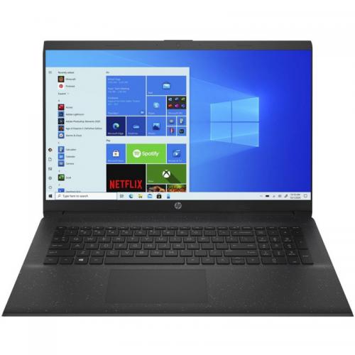 Laptop HP 17-cp0003nq, AMD Ryzen 7 5700U, 17.3inch, RAM 8GB, HDD 1TB + SSD 256GB, AMD Radeon Graphics, Windows 10, Jet Black