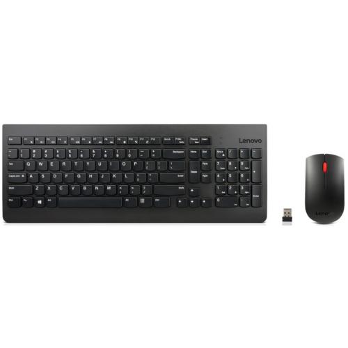 Kit Tastatura si mouse Lenovo Essential, Wireless, negru