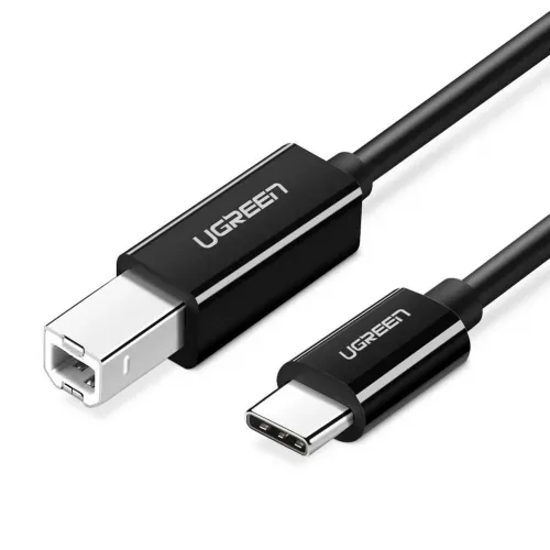 Cablu Ugreen US241, USB 2.0 tip B - USB-C, 2m, Black