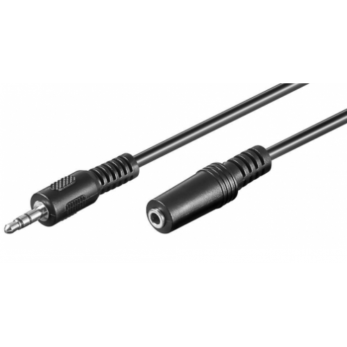 Cablu audio Logilink 509353, 3.5mm jack female - 3.5mm jack male, 10m, Black