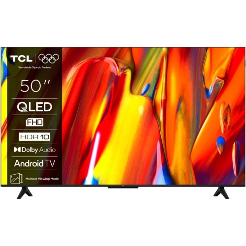 Televizor QLED TCL Smart 50V5C Seria V5C, 50 inch, Full HD, Black