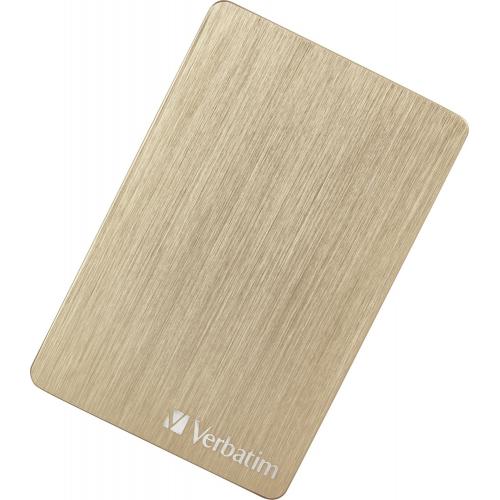 Hard Disk portabil Verbatim Store 'n' Go ALU Slim 1TB, USB 3.0, 2.5inch, Gold