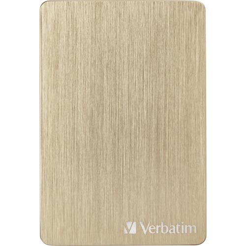 Hard Disk portabil Verbatim Store 'n' Go ALU Slim 1TB, USB 3.0, 2.5inch, Gold