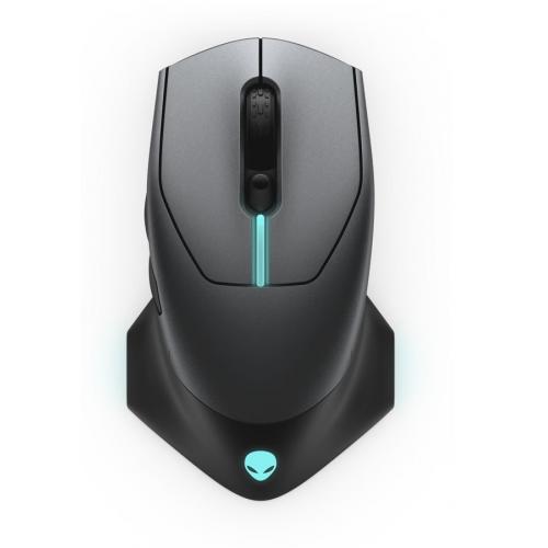 Mouse Optic Dell Alienware AW610M, RGB LED, USB/USB Wireless, Dark Side of the Moon