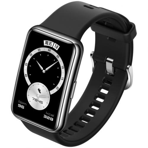 SmartWatch Huawei Watch Fit Elegant, 1.64inch, Curea Silicon, Midnight Black 