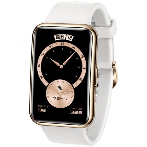 SmartWatch Huawei Watch Fit B09, 1.64inch, curea silicon, Frosty White