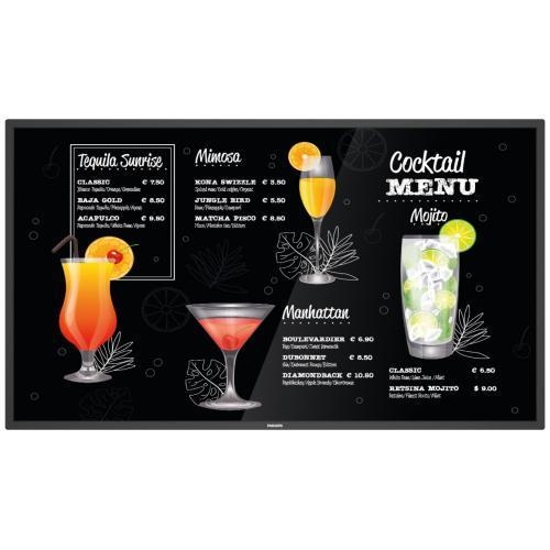 Business Display Philips Seria P-Line 55BDL3117P, 55inch, 3840x2160pixeli, Black