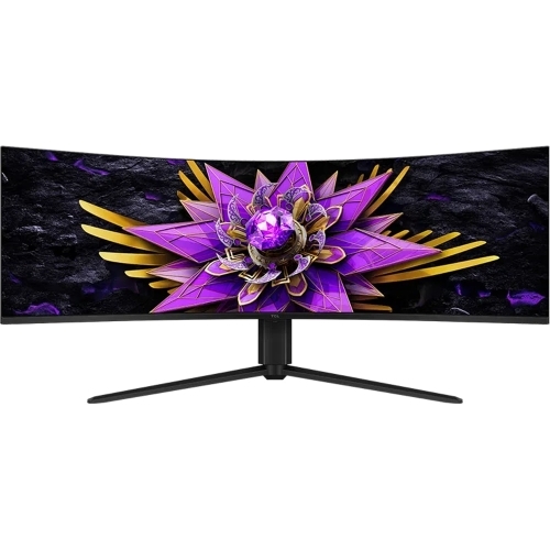 Monitor QD-Mini LED Curbat TCL 57R94, 57 inch, 7680 x 2160 pixeli, 1 ms GTG, Black-White