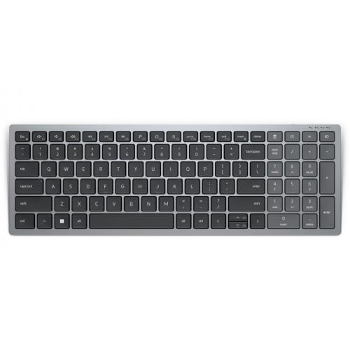 Tastatura Wireless Dell KB740, Bluetooth/USB Wireless, Titan Gray