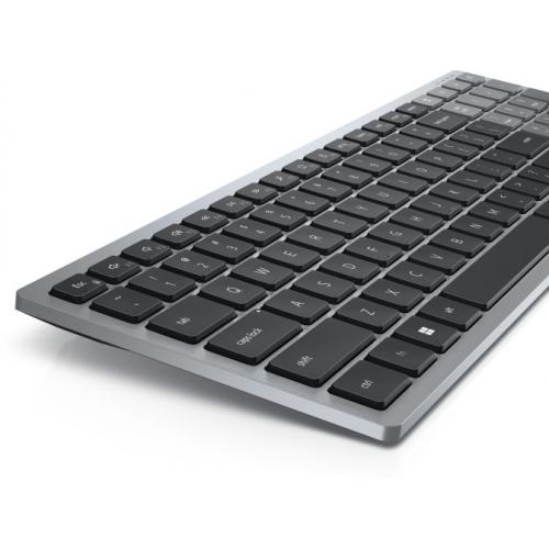 Tastatura Wireless Dell KB740, USB/Bluetooth, Titan Gray