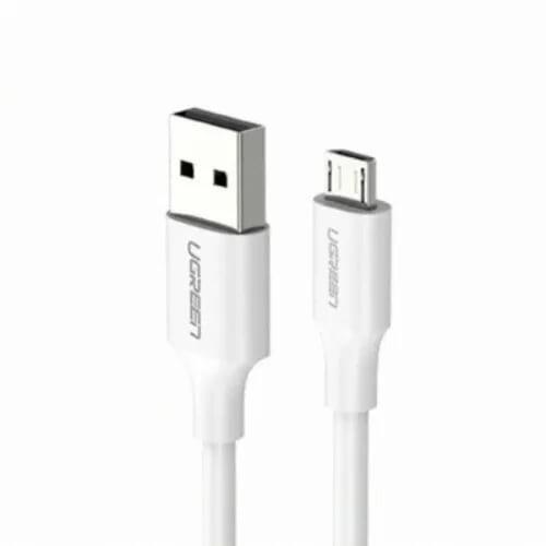 Cablu de date Ugreen US389, USB 2.0 - micro USB, 0.5m, White