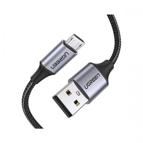 Cablu de date Ugreen US290, USB - microUSB, 1.5m, Black