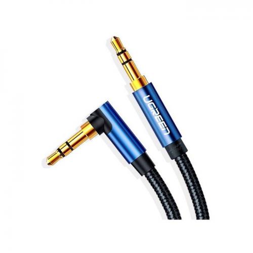 Cablu audio Ugreen AV112, 3.5mm jack - 3.5mm jack, 1m, Black-Blue