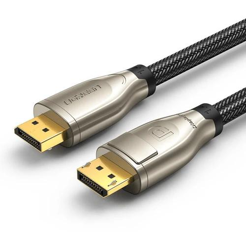 Cablu Ugreen DP112, DisplayPort male - DisplayPort male, 3 m, Black-Gold