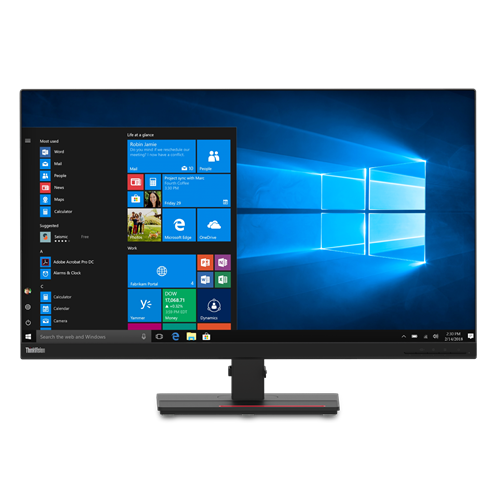 Monitor LED Lenovo ThinkVision T32h-20, 31.5inch, IPS QHD, 4ms, 60Hz, negru