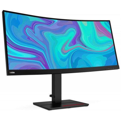 Monitor LED Lenovo ThinkVision T34w-20, 34inch, IPS UWQHD, 4ms, 60Hz, negru